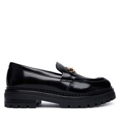 Loafersy Elisabetta Franchi. Czarne mokasyny damskie Elisabetta Franchi. Za 914.99 zł.
