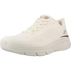 Buty SKECHERS BOBS ARCH FIT ELEV8 Biały. Białe obuwie sportowe damskie Skechers, bez wzorów, z tkaniny, na fitness i siłownię. Za 283.99 zł.