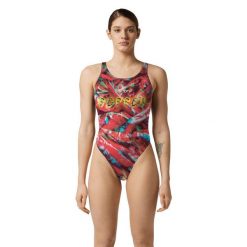 Strój Kąpielowy Akron Port – Rozmiar 28. Czerwone kostiumy jednoczęściowe damskie AKRON, bez wzorów, sportowe, do pływania. Za 899.05 zł.