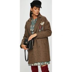 Silvian Heach - Płaszcz. Brązowe płaszcze damskie Silvian Heach, z materiału, klasyczne. Za 1,249.00 zł.