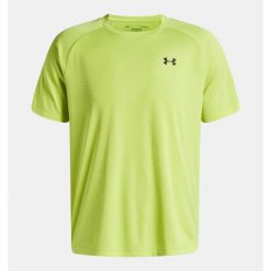Koszulka T-Shirt Męski Treningowy Under Armour Szybkoschnący UA Tech. Zielone t-shirty męskie Under Armour, m, bez wzorów, bez kołnierzyka. Za 104.36 zł.