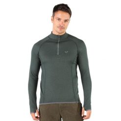 Koszulka turystyczna męska z długim rękawem 100% Merino WOOLONA Halldor. Zielone koszulki sportowe męskie WOOLONA, m, bez wzorów, bez kołnierzyka, bez ramiączek, trekkingowe. W wyprzedaży za 378.00 zł.