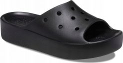 Crocs Crocs Classic Platform Slide 208180-001 Czarne 38/39. Czarne klapki damskie Crocs, bez wzorów, sportowe, bez obcasa. Za 177.46 zł.