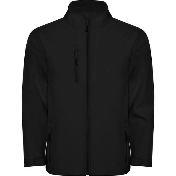 Męska Kurtka Soft Shell Nebraska. Czarne kurtki męskie ROLY, m, bez wzorów, trekkingowe. Za 160.99 zł.