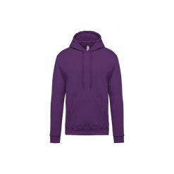Bluza z kapturem Kariban. Fioletowe bluzy męskie KARIBAN, m, bez wzorów, z kapturem. Za 143.50 zł.