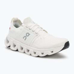 Buty do biegania damskie On Cloudswift 4 white/white. Białe obuwie sportowe damskie On, bez wzorów, z materiału, do biegania. Za 799.75 zł.