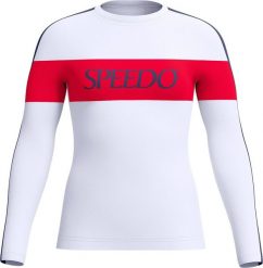 Damska Koszulka Z Długim Rękawem Ls Swim Top poppy red/patriot blue rozmiar M. Czerwone t-shirty damskie Speedo, m, bez wzorów, bez kołnierzyka. Za 402.92 zł.