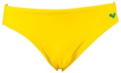 Kąpielówki męskie slipy kąpielowe na basen plażę Arena Santamarias. Żółte kąpielówki męskie Arena, m, bez wzorów, z elastanu, długie, na fitness i siłownię. Za 41.99 zł.