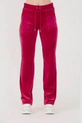 JUICY COUTURE Czerwone spodnie dresowe Del Ray Pocketed Pant. Czerwone spodnie dresowe damskie Juicy Couture, s, bez wzorów, z dresówki. W wyprzedaży za 345.99 zł.