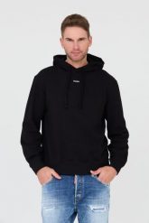 HUGO Czarna męska bluza Sweatshirt with hood, Rozmiar S. Czarne bluzy męskie Hugo, m, bez wzorów, z kapturem. W wyprzedaży za 252.99 zł.