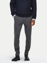 Only & Sons Chinosy 22031061 Szary Slim Fit. Szare eleganckie spodnie męskie Only & Sons, m, bez wzorów, z syntetyku. Za 149.99 zł.