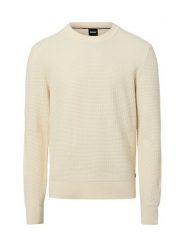 BOSS Sweter - H-Imberto Mężczyźni Bawełna beżowy, XL. Brązowe swetry przez głowę męskie Boss, m, bez wzorów, z bawełny, bez kołnierzyka. Za 329.95 zł.