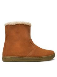 Birkenstock Kozaki Lille Kids Leve S 1020206 Brązowy. Brązowe buty zimowe dziewczęce Birkenstock, bez wzorów, ze skóry, bez zapięcia. Za 599.99 zł.