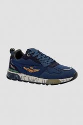 AERONAUTICA MILITARE Granatowe sneakersy męskie, Rozmiar 42. Niebieskie buty sportowe męskie Aeronautica Militare, bez zapięcia. W wyprzedaży za 350.99 zł.