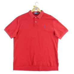 Second life - Krótki rękaw Polo mężczyzn czerwony - Stan dobry. Czerwone buty sportowe męskie Ralph Lauren, m, bez wzorów, bez kołnierzyka, bez ramiączek, na golfa. Za 97.25 zł.