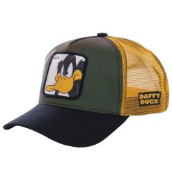 Czapka z daszkiem Capslab Looney Tunes Daffy Duck Trucker CL/LOO/1/DAF4. Brązowe czapki i kapelusze męskie CapsLab, bez wzorów. Za 117.00 zł.