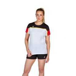 Damski jersey Erima Change. Białe koszulki sportowe damskie Erima, bez wzorów, z jersey, bez kołnierzyka, bez ramiączek, do piłki nożnej. Za 187.35 zł.
