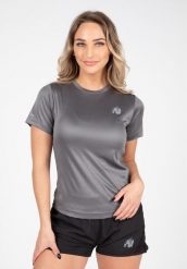 Raleigh Koszulka - Szary. Szare koszulki sportowe damskie GORILLA WEAR, s, bez wzorów, z poliesteru, bez kołnierzyka, bez ramiączek, na fitness i siłownię. Za 168.00 zł.