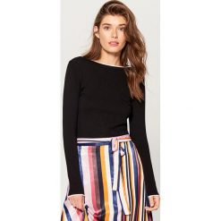 Sweter z guzikami - Czarny. Czarne swetry damskie Mohito. Za 59.99 zł.