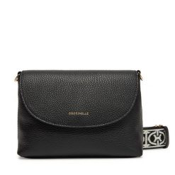 Torebka Coccinelle. Czarne listonoszki damskie Coccinelle, bez wzorów, bez dodatków. Za 899.99 zł.