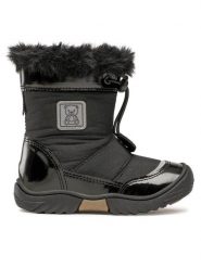 Lasocki Kids Śniegowce CI12-FLICK-20(II)DZ Czarny. Czarne śniegowce dziewczęce Lasocki Kids, z materiału, bez zapięcia. Za 99.99 zł.