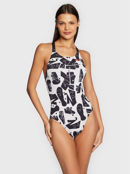 Nike Strój kąpielowy Hydrastrong NESSC050 Czarny. Czarne kostiumy jednoczęściowe damskie Nike, bez wzorów, z syntetyku, sportowe, żeglarskie. Za 219.99 zł.