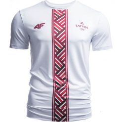 Koszulka funkcyjna męska Łotwa Pyeongchang 2018 TSMF800 - biały. T-shirty męskie marki 4f. W wyprzedaży za 79.99 zł.