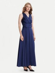 Rinascimento Sukienka wieczorowa CFC0124986003 Granatowy Regular Fit. Niebieskie sukienki damskie Rinascimento, m, bez wzorów, z syntetyku, wizytowe, bez kołnierzyka, bez ramiączek. Za 819.99 zł.
