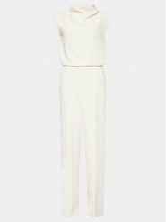 Marella Kombinezon Lilia 2413241013 Écru Regular Fit. Sukienki damskie Marella, bez wzorów, z syntetyku, bez kołnierzyka, bez ramiączek. Za 1,299.00 zł.