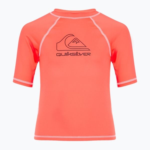 Koszulka do pływania dziecięca Quiksilver On Tour. Brązowe bluzki dla dziewczynek Quiksilver, bez wzorów, bez kołnierzyka, bez ramiączek. Za 59.99 zł.