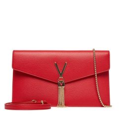 Torebka Valentino. Czerwone torebki do ręki damskie Valentino, bez wzorów, wizytowe, bez dodatków. Za 439.99 zł.