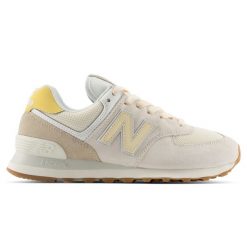 Buty damskie New Balance W574VA – beżowe. Brązowe obuwie sportowe damskie New Balance, bez wzorów, z materiału. Za 529.99 zł.