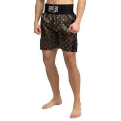 Szorty bokserskie Benlee Sunfair. Czarne krótkie spodenki sportowe męskie BENLEE, bez wzorów, na fitness i siłownię. Za 256.00 zł.
