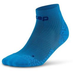 Męskie skarpety kompresyjne sportowe za kostkę low cut Core Run Ultralight CEP. Niebieskie skarpety męskie CEP, bez wzorów, z elastanu. Za 79.00 zł.