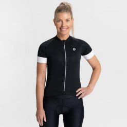 Koszulka rowerowa damska Rogelli Modesta. Białe koszulki sportowe damskie Rogelli, s, bez wzorów, z materiału, bez kołnierzyka, bez ramiączek, rowerowe. Za 169.99 zł.