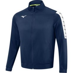 Kurtka Mizuno Nara Track. Niebieskie kurtki męskie Mizuno, m, bez wzorów, z materiału, eleganckie, bez kaptura. Za 190.85 zł.