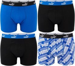 Bokserki męskie majtki sportowe bawełniane PROMO PRINT BOXER. Czarne bokserki męskie Puma, m, bez wzorów, z bawełny. Za 89.90 zł.