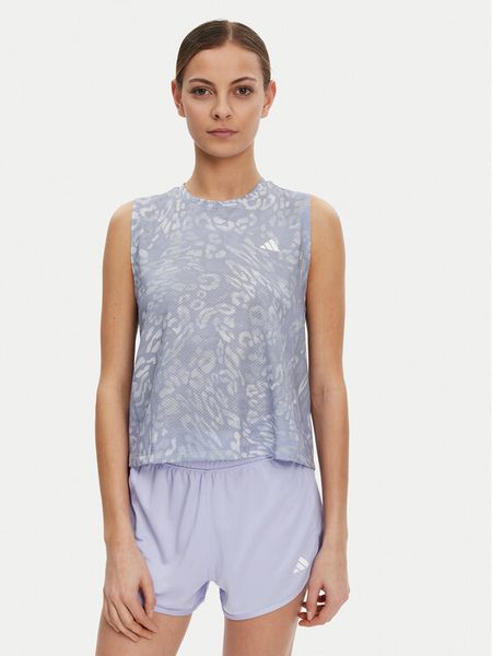 Adidas Koszulka techniczna Own the Run 3-Stripes JD7763 Niebieski Regular Fit. Niebieskie koszulki sportowe damskie Adidas, s, bez wzorów, z syntetyku, bez kołnierzyka, bez ramiączek, do biegania. Za 169.99 zł.