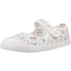 Sandały CONGUITOS CANVAS MARY JANE Biały. Białe sandały damskie CONGUITOS, bez wzorów, z tkaniny, bez obcasa, bez zapięcia. Za 114.99 zł.