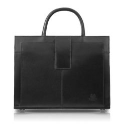 Torebka damska skórzana aktówka A4 do ręki i na ramię skóra licowa Paolo Peruzzi T-94-BL. Brązowe torby na ramię damskie bez wzorów, z materiału, biznesowe, bez dodatków. Za 356.15 zł.