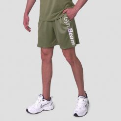 Szorty męskie fitness regular zielone Mesh Essence. Czarne krótkie spodenki sportowe męskie GYMBEAM, l, bez wzorów, z materiału, na fitness i siłownię. Za 55.90 zł.