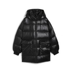 Damska kurtka puchowa z kapturem Style PUMA Black. Czarne kurtki sportowe damskie Puma, bez wzorów, z puchu, z kapturem, trekkingowe. Za 899.00 zł.