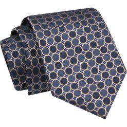 Krawat - ALTIES - Granat, Grochy. Niebieskie krawaty i muchy Alties, bez wzorów, z tkaniny, eleganckie. Za 49.00 zł.