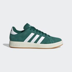 Buty do chodzenia męskie ADIDAS Grand Court Base 00s. Zielone buty sportowe męskie Adidas, z gumy, bez zapięcia, trekkingowe. Za 199.99 zł.