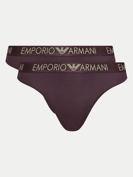 Emporio Armani Underwear Komplet stringów 163333 4F235 05093 Fioletowy. Fioletowe stringi damskie Emporio Armani Underwear, xs, bez wzorów, z syntetyku. Za 139.99 zł.