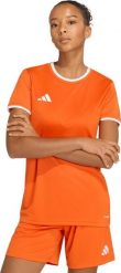 Koszulka damska adidas Entrada 26 Jersey pomarańczowa JZ2496 XS. Brązowe t-shirty damskie Adidas, xs, bez wzorów, z jersey, bez kołnierzyka. Za 86.34 zł.