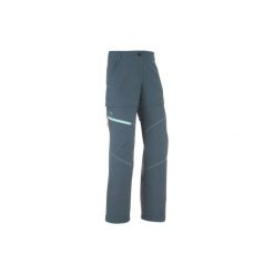 Spodnie Hike 500 dla dzieci. Szare spodnie materiałowe dla dziewczynek QUECHUA. W wyprzedaży za 54.99 zł.