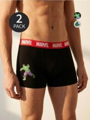 Bokserki classic 2 pack Hulk - wielobarwny. Bokserki męskie Sinsay, l, bez wzorów. Za 29.99 zł.