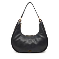 Torebka DKNY. Czarne torebki do ręki damskie DKNY, bez wzorów, klasyczne, bez dodatków. Za 719.99 zł.