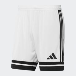 Spodenki piłkarskie ADIDAS Squadra 25. Białe szorty sportowe damskie Adidas, l, bez wzorów, eleganckie, do piłki nożnej. Za 119.99 zł.